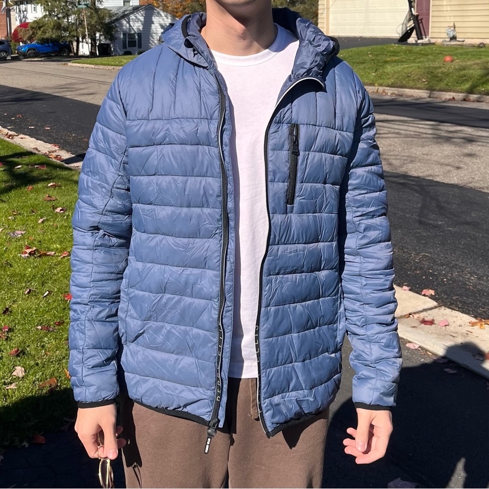 Men’s Perry Ellis Lightweight Hooded Puffer Jacket